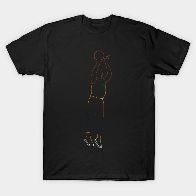 Donovan Mitchell Jumpshot Neon T-Shirt by xRatTrapTeesx